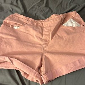 pink summer shorts